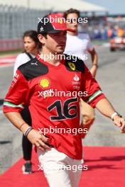 Charles Leclerc (MON) Ferrari on the drivers' parade. 22.10.2023. Formula 1 World Championship, Rd 19, United States Grand Prix, Austin, Texas, USA, Race Day.