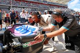 Anthony Joshua (GBR) Boxer and Otro Capital Alpine F1 Team Investor - pit stop practice with the team. 22.10.2023. Formula 1 World Championship, Rd 19, United States Grand Prix, Austin, Texas, USA, Race Day.