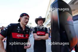 (L to R): Zhou Guanyu (CHN) Alfa Romeo F1 Team and team mate Valtteri Bottas (FIN) Alfa Romeo F1 Team. 19.10.2023. Formula 1 World Championship, Rd 19, United States Grand Prix, Austin, Texas, USA, Preparation Day.