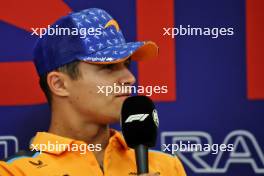Lando Norris (GBR) McLaren in the FIA Press Conference. 19.10.2023. Formula 1 World Championship, Rd 19, United States Grand Prix, Austin, Texas, USA, Preparation Day.