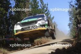 Sami Pajari (FIN) / Enni Malkonen (FIN) Toksport WRT Skoda Fabia RS Rally2. 28.09-01.10.2023. FIA World Rally Championship, Rd 11,  WRC Rally Chile, Bio Bio, Chile