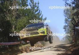 Oliver Solberg (SWE) / Eliott Edmondson (GBR) Skoda Fabia RS Rally2. 28.09-01.10.2023. FIA World Rally Championship, Rd 11,  WRC Rally Chile, Bio Bio, Chile