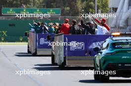 Drivers parade 24.03.2024. Formula 1 World Championship, Rd 3, Australian Grand Prix, Albert Park, Melbourne, Australia, Race Day.