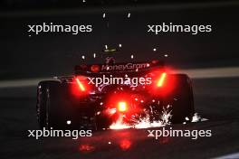 Nico Hulkenberg (GER) Haas VF-24 sends sparks flying. 01.03.2024. Formula 1 World Championship, Rd 1, Bahrain Grand Prix, Sakhir, Bahrain, Qualifying Day.