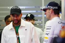 Neymar (BRA) Football Player with Max Verstappen (NLD) Red Bull Racing. 02.03.2024. Formula 1 World Championship, Rd 1, Bahrain Grand Prix, Sakhir, Bahrain, Race Day.