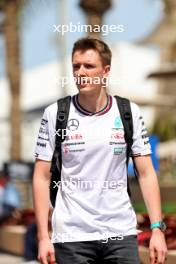 Frederik Vesti (DEN) Mercedes AMG F1 Reserve Driver. 28.02.2024. Formula 1 World Championship, Rd 1, Bahrain Grand Prix, Sakhir, Bahrain, Preparation Day.
