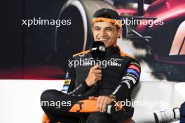 Lando Norris (GBR) McLaren in the post race FIA Press Conference. 21.04.2024. Formula 1 World Championship, Rd 5, Chinese Grand Prix, Shanghai, China, Race Day.