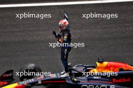 Race winner Max Verstappen (NLD) Red Bull Racing RB20 celebrates in parc ferme. 21.04.2024. Formula 1 World Championship, Rd 5, Chinese Grand Prix, Shanghai, China, Race Day.