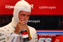 Charles Leclerc (MON) Ferrari sprays himself with water. 03.05.2024. Formula 1 World Championship, Rd 6, Miami Grand Prix, Miami, Florida, USA, Sprint Qualifying Day.