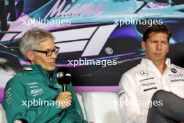 Mike Krack (LUX) Aston Martin F1 Team, Team Principal in the FIA Press Conference. 03.05.2024. Formula 1 World Championship, Rd 6, Miami Grand Prix, Miami, Florida, USA, Sprint Qualifying Day.
