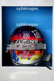 The helmet of Esteban Ocon (FRA) Alpine F1 Team. 03.05.2024. Formula 1 World Championship, Rd 6, Miami Grand Prix, Miami, Florida, USA, Sprint Qualifying Day.