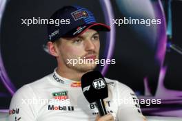 Max Verstappen (NLD) Red Bull Racing in the post Sprint FIA Press Conference. 04.05.2024. Formula 1 World Championship, Rd 6, Miami Grand Prix, Miami, Florida, USA, Sprint and Qualifying Day.