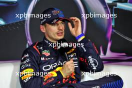 Max Verstappen (NLD) Red Bull Racing, in the post qualifying FIA Press Conference. 04.05.2024. Formula 1 World Championship, Rd 6, Miami Grand Prix, Miami, Florida, USA, Sprint and Qualifying Day.