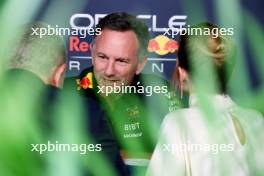 Christian Horner (GBR) Red Bull Racing Team Principal with wife Geri Horner (GBR) Singer. 09.03.2024. Formula 1 World Championship, Rd 2, Saudi Arabian Grand Prix, Jeddah, Saudi Arabia, Race Day.