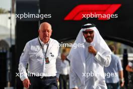 (L to R): Dieter Rencken (RSA) Motorsport Adviser to FIA President with Mohammed Bin Sulayem (UAE) FIA President. 09.03.2024. Formula 1 World Championship, Rd 2, Saudi Arabian Grand Prix, Jeddah, Saudi Arabia, Race Day.