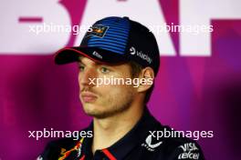 Max Verstappen (NLD) Red Bull Racing in the FIA Press Conference. 23.02.2024. Formula 1 Testing, Sakhir, Bahrain, Day Three.