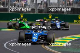 Franco Colapinto (ARG) MP Motorsport. 23.03.2024. FIA Formula 2 Championship, Rd 3, Sprint Race, Melbourne, Australia, Saturday.