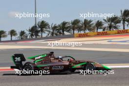 Tasanapol Inthraphuvasak (THA) PHM AIX Racing. 29.02.2024. FIA Formula 3 Championship, Rd 1, Sakhir, Bahrain, Thursday.