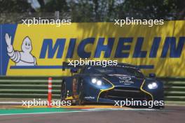 Ian James (USA) / Daniel Mancinelli (ITA) / Alex Riberas (ESP) #27 Heart of Racing Team Aston Martin Vantage AMR LMGT3. 20.04.2024. FIA World Endurance Championship, Round 2, 6 Hours of Imola, Imola, Italy, Saturday.