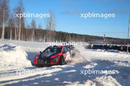 4, Esapekka Lappi, Janne Ferm, Hyundai Shell Mobis World Rally Team, Hyundai i20 N Rally1 HYBRID.   15-18.02.2024. FIA World Rally Championship, Rd 2, Rally Sweden, Umea, Sweden.