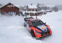 4, Esapekka Lappi, Janne Ferm, Hyundai Shell Mobis World Rally Team, Hyundai i20 N Rally1 HYBRID.  15-18.02.2024. FIA World Rally Championship, Rd 2, Rally Sweden, Umea, Sweden.